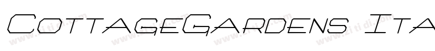 CottageGardens Itali字体转换